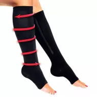 Kompressziós zokni Zip Sox - méret L/XL - fekete