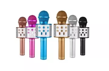 Vezeték nélküli karaoke mikrofon - arany színű