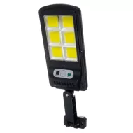 Napelemes utcai lámpa mozgás- és szürkületérzékelővel - 120 LED COB