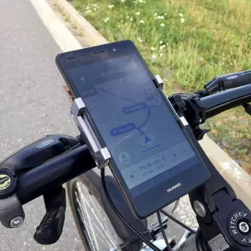 Elforgatható telefontartó kerékpárra