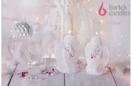 Dekoratív gyertya – karácsonyi angyal, 240g