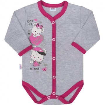 Baba body teljes hosszában patentos New Baby Love Mouse Baba body teljes hosszában patentos New Baby Love Mouse