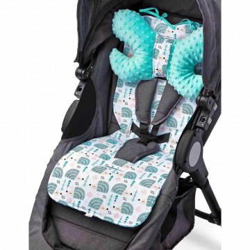 Alátét babakocsiba Basic Sensillo Minky párnával menta Alátét babakocsiba Basic Sensillo Minky párnával menta