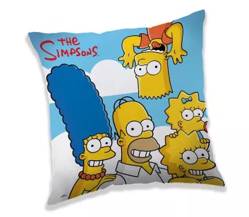 Kispárna - Simpson család a fellegekben - 40 x 40 cm - Jerry Fabrics