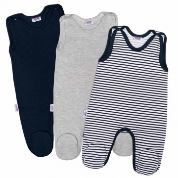 Baba rugdalózó New Baby Classic II Fiú 3db Baba rugdalózó New Baby Classic II Fiú 3db