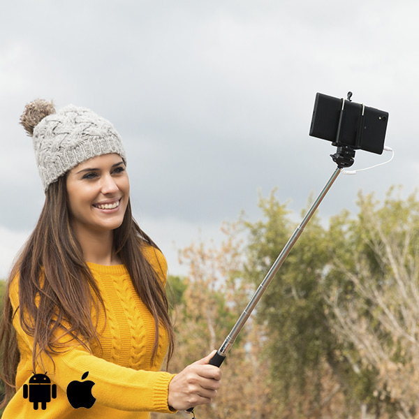 Selfie bot vezetékkel - fehér Selfie bot vezetékkel - fehér