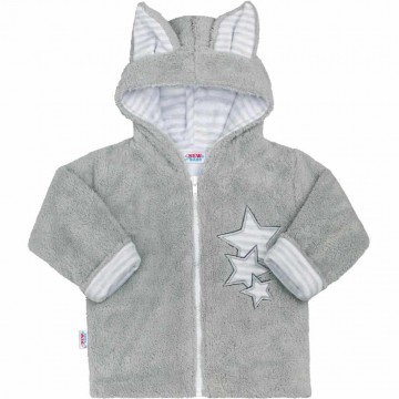 Téli baba pulóver New Baby Fülecske szürke Téli baba pulóver New Baby Fülecske szürke