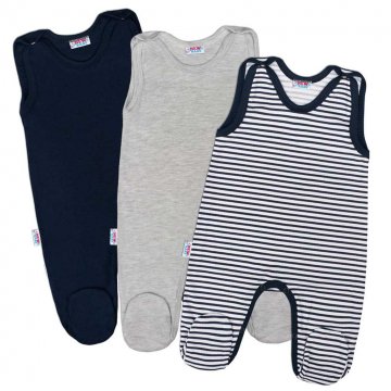 Baba rugdalózó New Baby Classic II Fiú 3db Baba rugdalózó New Baby Classic II Fiú 3db