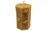 Valódi méhviasz öntött gyertya méhekkel - magasság 8 cm - 115 g - Bee harmony
