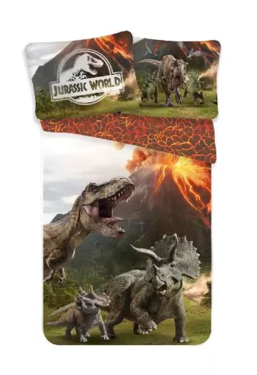 Ágyneműhuzat - Jurassic world - pamut - 140 x 200 cm - 70 x 90 cm - Jerry Fabrics
