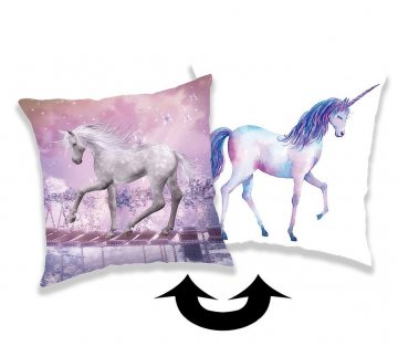 JERRY FABRICS Változó kispárna huzat flitterrel Unicornis 01 poliészter, 40/40 cm JERRY FABRICS Változó kispárna huzat flitterrel Unicornis 01 poliészter, 40/40 cm
