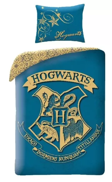 Halantex pamut ágyneműhuzat - Harry Potter Blue - 140 x 200