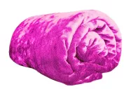 Mikroflanel pléd - 200 x 220 cm - világos-rózsaszín