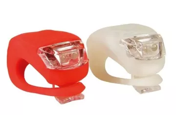 LED kerékpár lámpa - szilikon borítás - 2 db