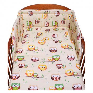 2 részes ágyneműhuzat New Baby 90/120 cm bézs baglyo 2 részes ágyneműhuzat New Baby 90/120 cm bézs baglyo