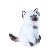 Plüss sziámi macska, 25 cm