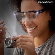 Glassoint nagyító szemüveg LED fénnyel - InnovaGoods