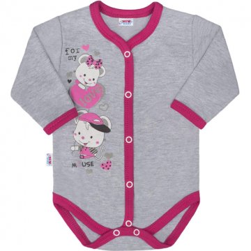 Baba body teljes hosszában patentos New Baby Love Mouse Baba body teljes hosszában patentos New Baby Love Mouse