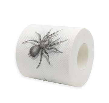Toalettpapír pók motívummal