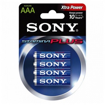 Sony AM4L-B4D, 1,5 V - 4x AAA alkáli elem Sony AM4L-B4D, 1,5 V - 4x AAA alkáli elem
