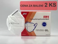 FFP2 NR légzésvédő - 2 db - fehér