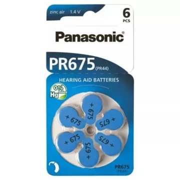 Elem hallókészülékbe - 6x PR-675HB6 - Panasonic