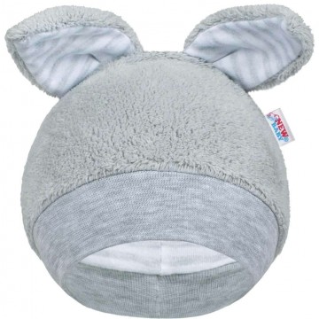 Téli baba sapka New Baby Fülecske szürke Téli baba sapka New Baby Fülecske szürke
