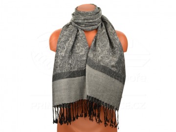 Női klasszikus sál - elegancia, 30x180 - szürke Női klasszikus sál - elegancia, 30x180 - szürke