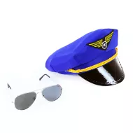 Pilóta sapka szemüveggel