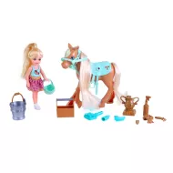 Fésülhető ló babával és kiegészítőkkel