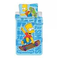 Gyerek ágyneműhuzat - Bart Simpson - kék - 140x200
