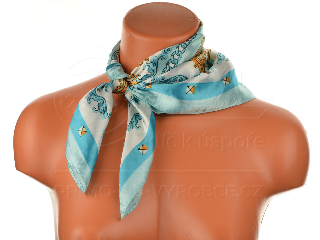 Kendő királyi bordure, 55x55cm - világoskék Kendő királyi bordure, 55x55cm - világoskék